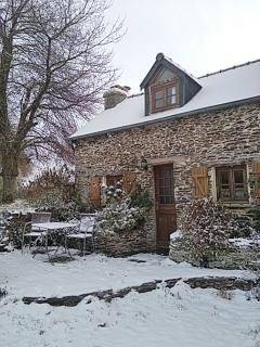 sous la neige -  SCI Le petit promenant (Normandie, Calvados)
