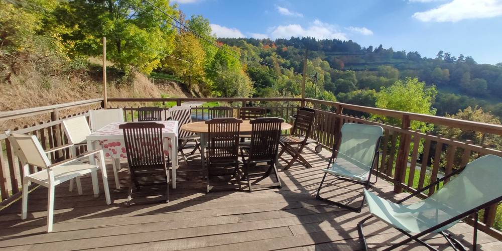 Terrasse -  Ferme de Panacée (Auvergne-Rhône-Alpes, Ardèche)