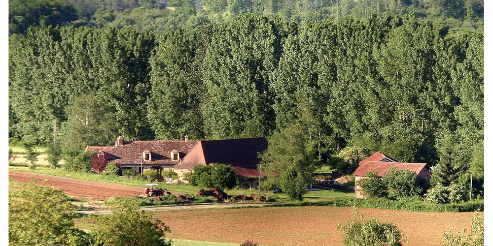 La ferme dans son écrin de verdure -  LE JARDIN DU CROUZET (Nouvelle-Aquitaine, Dordogne)