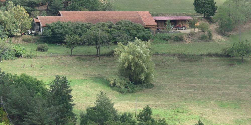 Les batiments de la ferme: hangard, chai, bergerie -  GITE DES SOUINS (Auvergne-Rhône-Alpes, Ardèche)