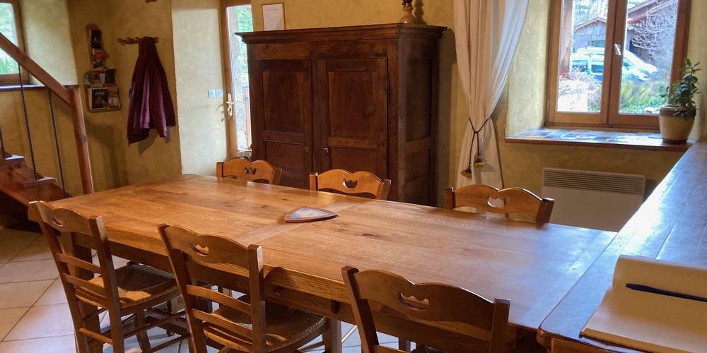 La pièce à vivre -  GITE DES SOUINS (Auvergne-Rhône-Alpes, Ardèche)