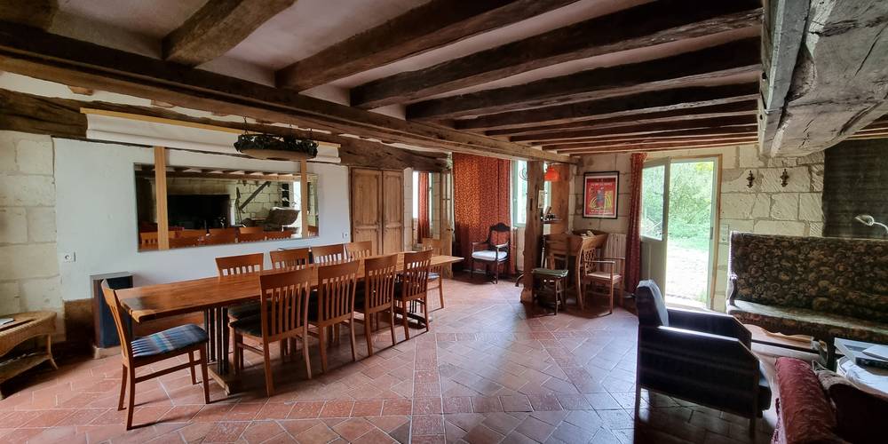 Salon salle à manger -  LA FERME DU PORT (Pays de la Loire, Maine-et-Loire)