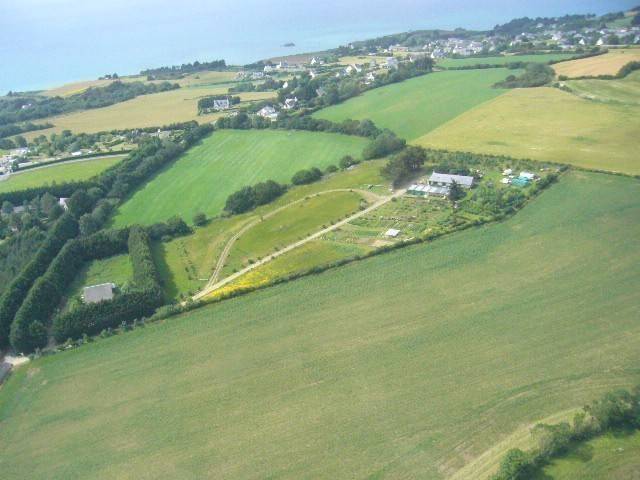les jardins Herbarius vus de drone -  HERBARIUS (Bretagne, Côtes-d'Armor)