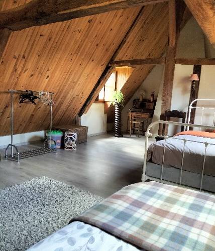 Chambre 1 à l'étage -  GAEC DU CHEMIN PERRAY (Normandie, Orne)