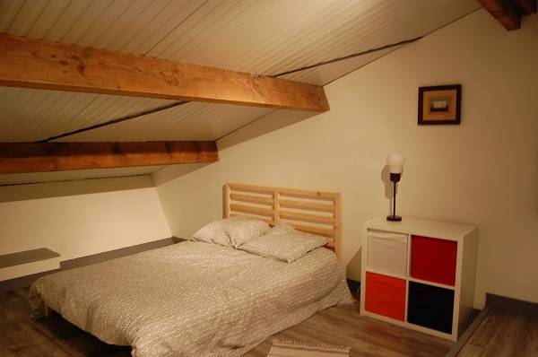 couchage  double Studio famille n °2 -  POUSS'COMBE LE GÎTE (Occitanie, Hérault)