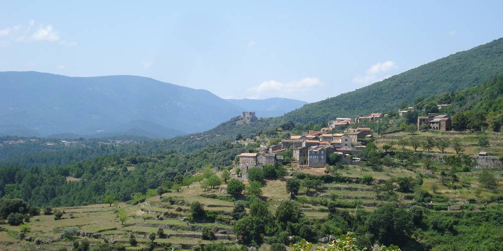 Plus haut dans la vallée, cette vue emblématique des Cévennes ! -  Ferme bio de La Baraque (Occitanie, Gard)