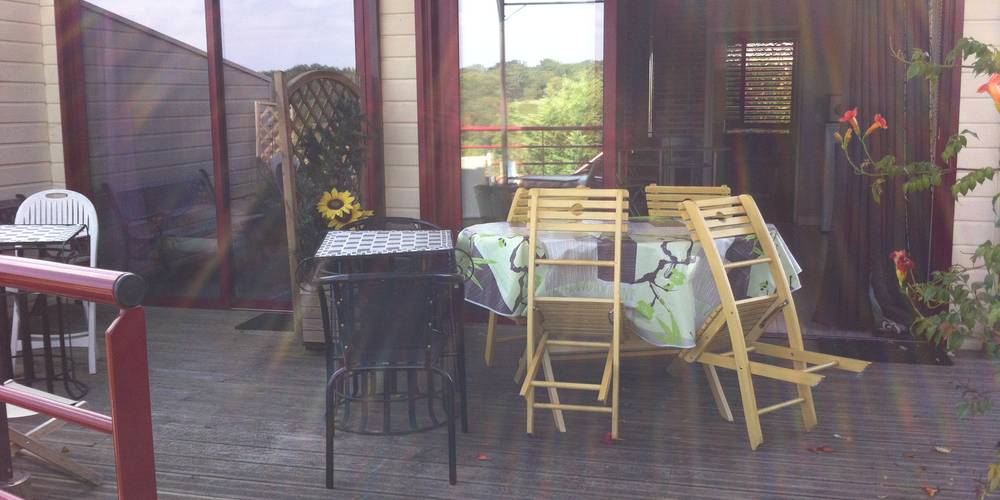 terrasse Maison d'Hôtes accès ch coté Vignes -  AU DOMAINE DES 3 VERSANTS (Pays de la Loire, Loire-Atlantique)