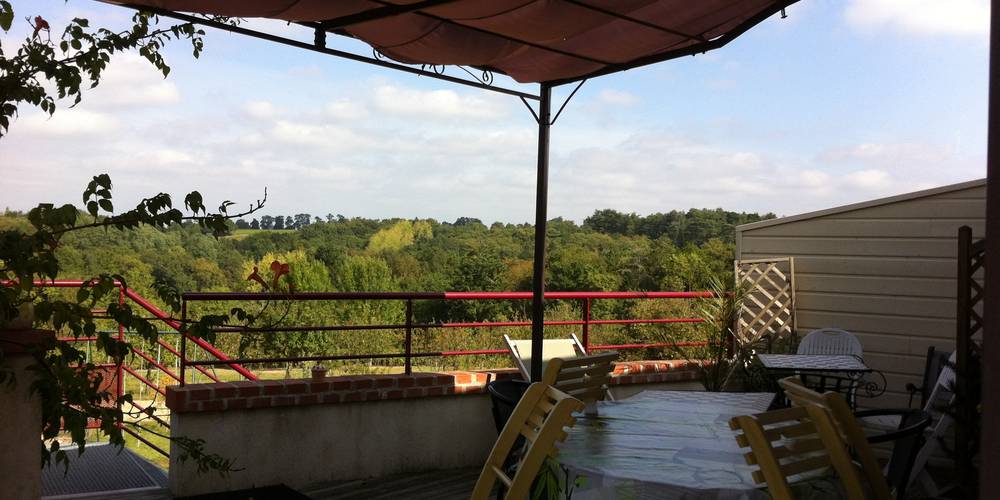 vue panoramique terrasse Maison d'Hôtes -  AU DOMAINE DES 3 VERSANTS (Pays de la Loire, Loire-Atlantique)
