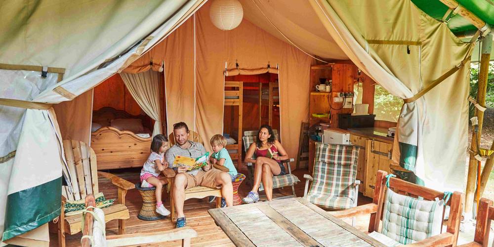 tente bungalow équipée pour six personnes -  LA JAURIE (Nouvelle-Aquitaine, Haute-Vienne)